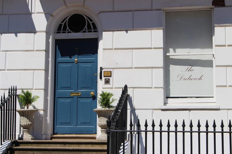 The front of The Dulwich, a Regency townhouse on Royal Crescent, Cheltenham